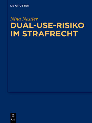 cover image of Dual-Use-Risiko im Strafrecht